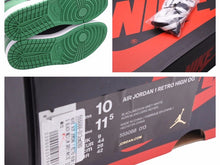 画像をギャラリービューアに読み込む, NIKE ナイキ AIR JORDAN 1 RETRO HIGH OG "BLACK/PINEGREEN" ブラック グリーン 27.5cm 555088-030 メンズ 良好 40528
