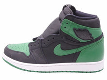 画像をギャラリービューアに読み込む, NIKE ナイキ AIR JORDAN 1 RETRO HIGH OG "BLACK/PINEGREEN" ブラック グリーン 27.5cm 555088-030 メンズ 良好 40528