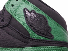 画像をギャラリービューアに読み込む, NIKE ナイキ AIR JORDAN 1 RETRO HIGH OG "BLACK/PINEGREEN" ブラック グリーン 27.5cm 555088-030 メンズ 良好 40528
