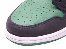 画像をギャラリービューアに読み込む, NIKE ナイキ AIR JORDAN 1 RETRO HIGH OG "BLACK/PINEGREEN" ブラック グリーン 27.5cm 555088-030 メンズ 良好 40528