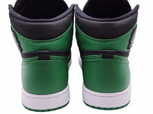 画像をギャラリービューアに読み込む, NIKE ナイキ AIR JORDAN 1 RETRO HIGH OG "BLACK/PINEGREEN" ブラック グリーン 27.5cm 555088-030 メンズ 良好 40528
