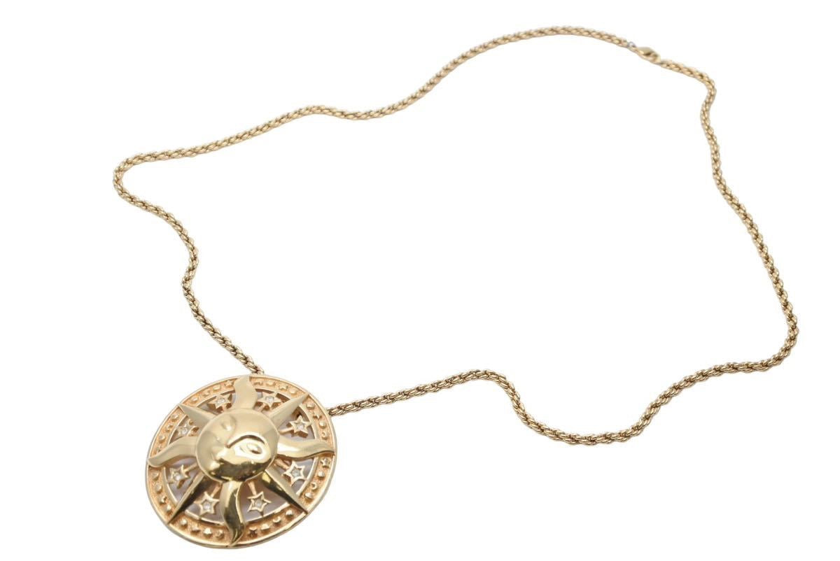 Christian Dior クリスチャンディオール ネックレス ブローチ メダル 