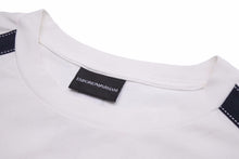 画像をギャラリービューアに読み込む, EMPORIO ARMANI エンポリオアルマーニ Tシャツ logoed bands クルーネック ロゴ トップス サイズXL 中古 40957