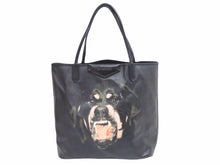 Load image into Gallery viewer, GIVENCHY ジバンシー ロットワイラー トートバッグ アンティゴナ ドッグ ポーチ付き PVCレザー 3CO162 ブラック メンズ 中古 41020