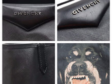 画像をギャラリービューアに読み込む, GIVENCHY ジバンシー ロットワイラー トートバッグ アンティゴナ ドッグ ポーチ付き PVCレザー 3CO162 ブラック メンズ 中古 41020