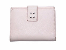 Load image into Gallery viewer, CELINE セリーヌ 二つ折り財布 コンパクト ウォレット 折り畳み財布 カーフスキン ピンク 中古 41041