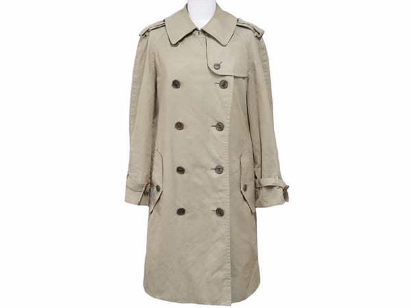 Burberrys Burberry Coat Trench Coat Jacket Vintage Nova Check Cotton Beige Size L Used 41156