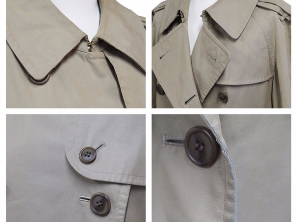 Burberrys Burberry Coat Trench Coat Jacket Vintage Nova Check Cotton Beige Size L Used 41156