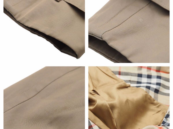 Burberrys Burberry Coat Trench Coat Jacket Vintage Nova Check Cotton Beige Size L Used 41156