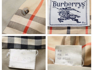 Burberrys Burberry Coat Trench Coat Jacket Vintage Nova Check Cotton Beige Size L Used 41156