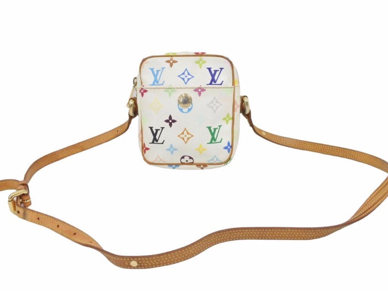 LOUIS VUITTON Monogram Multicolor Rift Shoulder Bag White M40055