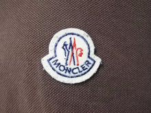 画像をギャラリービューアに読み込む, MONCLER モンクレール ポロシャツ 半袖トップス ワンポイント ロゴ コットン ブラウン サイズXL 中古 41605