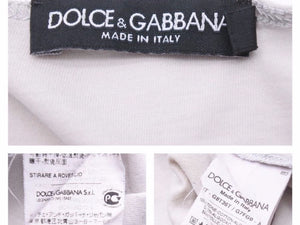 DOLCE&GABBANA ドルチェアンドガッバーナ ドルガバ D&G 半袖Ｔシャツ プレイボーイ プリント グレー パープル 中古 良品 41606