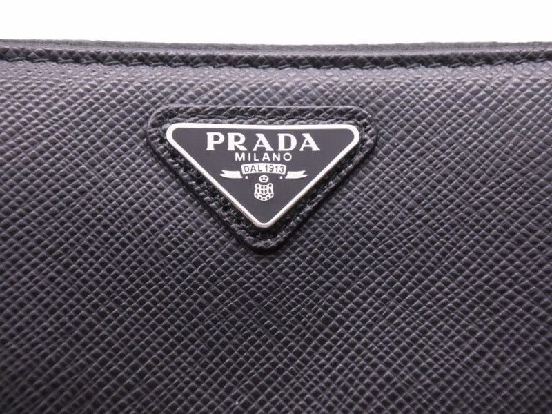 定価10万円 PRADA プラダ サフィアーノトライアングルカードケース