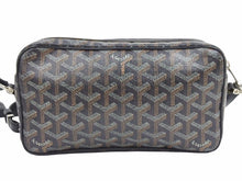 Load image into Gallery viewer, GOYARD ゴヤール ショルダーバッグ カップヴェール ブラウン ブラック PVC レザー 鞄 斜め掛け 良品 中古 41768