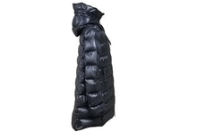 Load image into Gallery viewer, MONCLER モンクレール DOUDOUNE LEGERE ダウンジャケット ダウンコート ロング丈 ポリアミド ブラック サイズ2 美品 中古 41830