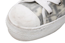 Load image into Gallery viewer, DIOR ディオール オブリーク総柄ハイカットスニーカー イタリア製 ホワイト カーキ シルバー金具 サイズ23.5 良品 中古 42030