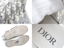 Load image into Gallery viewer, DIOR ディオール オブリーク総柄ハイカットスニーカー イタリア製 ホワイト カーキ シルバー金具 サイズ23.5 良品 中古 42030