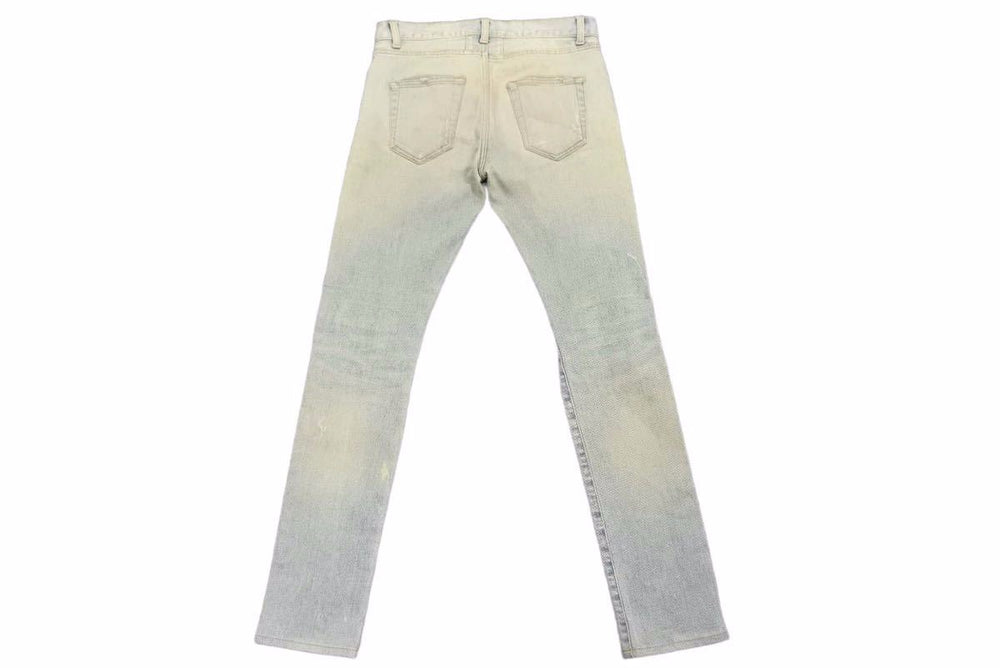 SAINT LAURENT Saint Laurent Denim Pants Distressed Pants Bottoms Cotton Elastane Blue Size 28 Good Condition Used 42235