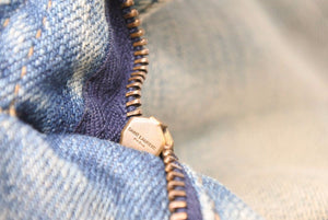 SAINT LAURENT Saint Laurent Denim Pants Damaged Pants Bottoms Cotton Elastane Blue Size 28 Good Condition Used 42235
