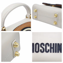 Load image into Gallery viewer, MOSCHINO モスキーノ 2WAY ミニバッグ ショルダーバッグ ハンドバッグ ベア レザー ブラウン ゴールド 美品 中古 42239