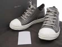 Load image into Gallery viewer, Rick Owens リック オウエンス LPO LOW SNEAKERS MILK 21SS RU21S6891 レザー ラモーンズ グレー サイズ EU40 良品 中古 42298