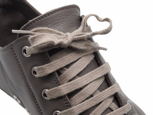 Rick Owens LPO LOW SNEAKERS MILK 21SS RU21S6891 Leather Ramones Gray Size EU40 Good Used 42298