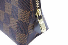画像をギャラリービューアに読み込む, 極美品 Louis Vuitton ルイヴィトン ポッシュ コスメティック 洗面ポーチ 小物入れ ダミエ N47516 CA2017 ブラウン 中古 42348