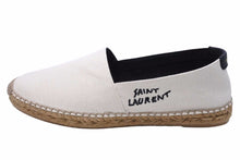 画像をギャラリービューアに読み込む, Saint Laurent サンローラン エンブロイダリー エスパドリーユ スリッポン スニーカー ベージュ ブラック サイズ42 美品 中古 42549