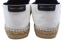 画像をギャラリービューアに読み込む, Saint Laurent サンローラン エンブロイダリー エスパドリーユ スリッポン スニーカー ベージュ ブラック サイズ42 美品 中古 42549