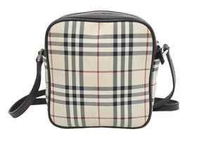 BURBERRY バーバリー ショルダーバック バック ノヴァチェック ベージュ ブラウン ブラック 茶色 黒 美品 42805