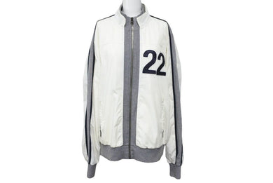 DOLCE&GABBANA ドルチェアンドガッバーナ ライトジャケット ホワイト グレー ナイロン サイズ50 美品 中古 43044