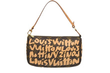 画像をギャラリービューアに読み込む, LOUIS VUITTON ルイヴィトン ポーチ モノグラム グラフィティ ポシェット アクセソワール M92193 美品 中古 43063