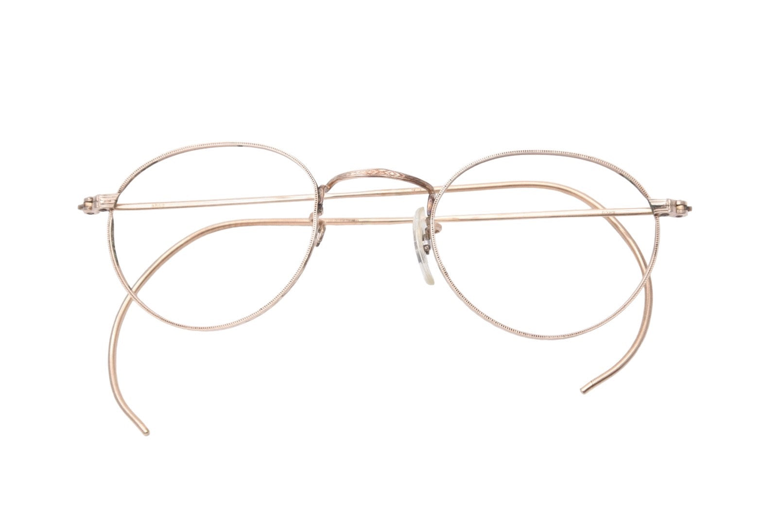 American Optical アメリカンオプティカル 1930s AO SQUIRE スクワイア 丸メガネ ラウンド ロイドメガネ 12K 美品  中古 43093 – Casanova Vintage