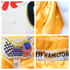 JEFF HAMILTON ジェフハミルトン ヴィンテージ レーシングジャケット Nascar Kellogg's 刺繍 アウター サイズ3XL 中古 43145