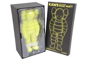 New and unused MEDICOM TOY Doll Figure KAWS What Party open edition Yellow 43280