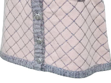 画像をギャラリービューアに読み込む, CHANEL シャネル カーディガン トリミングワンピース P52761K06813 シルク カシミヤ モヘア ピンク サイズ36 美品 中古 43296