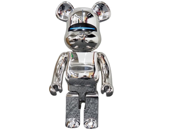 Hajime Sorayama Bearbrick SORAYAMA SEXY ROBOT SILVER 1000% BE@RBRICK Medicom Toy, excellent condition, used, item number 43628
