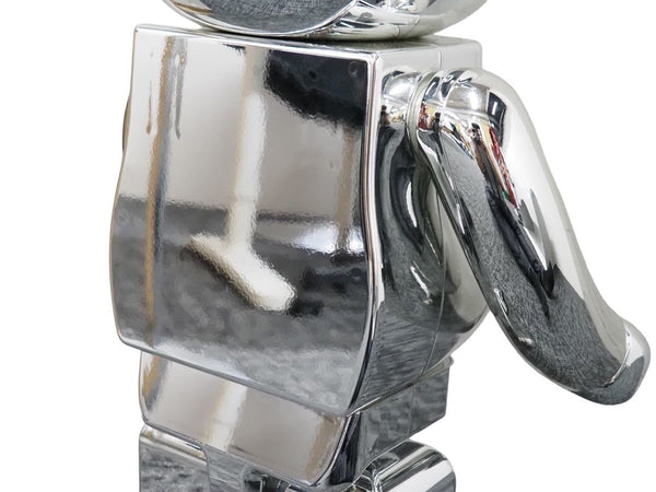 Hajime Sorayama Bearbrick SORAYAMA SEXY ROBOT SILVER 1000% BE@RBRICK Medicom Toy, excellent condition, used, item number 43628