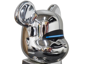 Hajime Sorayama Bearbrick SORAYAMA SEXY ROBOT SILVER 1000% BE@RBRICK Medicom Toy, excellent condition, used, item number 43628