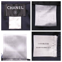 Load image into Gallery viewer, CHANEL シャネル ツイードジャケット 08A P33858V18196 サイズ38 ブラック ヴィンテージ ココマーク ノーカラー 美品 43708