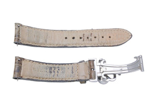 Jacob&co ジェイコブ 5タイムゾーン 47mm 純正レザーベルト 腕時計 替えベルト レザー カーキ シルバー 良品 中古 43758
