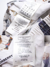 Load image into Gallery viewer, Burberry バーバリー ハーフパンツ ショートパンツ サル モンキー 総柄 ホワイト シルク サイズUS4 美品 中古 43811