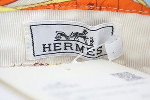 新品同様 HERMES エルメス サンバイザー エミリーバイザー 2022SS H221036N N1LA ベージュ マルチカラー サイズME 中古 43824