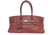 Load image into Gallery viewer, ゴルチェ期 エルメス ショルダーバーキン トリヨンクレマンス レッド □I刻印 ショルダーバッグ 美品 中古 43891