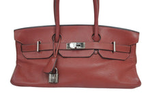 Load image into Gallery viewer, ゴルチェ期 エルメス ショルダーバーキン トリヨンクレマンス レッド □I刻印 ショルダーバッグ 美品 中古 43891