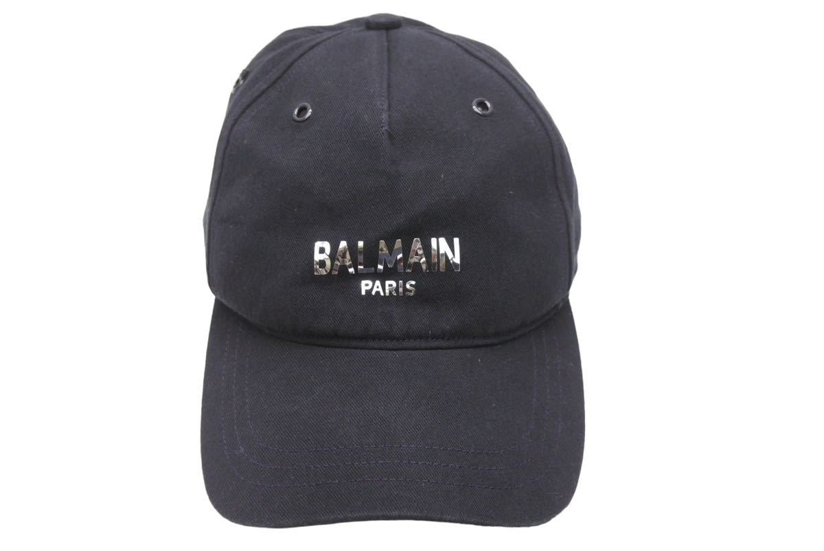 BALMAIN バルマン キャップ 帽子 ブランドロゴ RH1A009C056