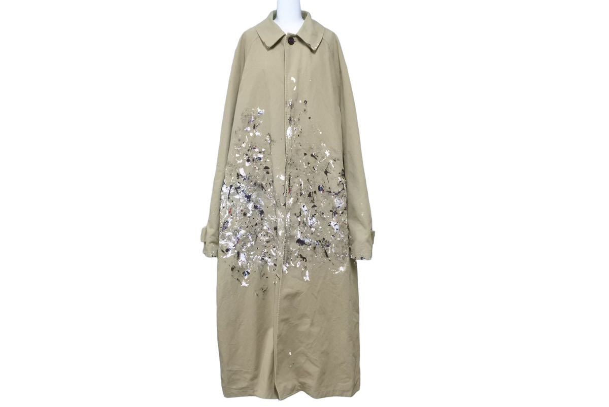 極美品 BALENCIAGA バレンシアガ 22AW コート Artists paint-splatter