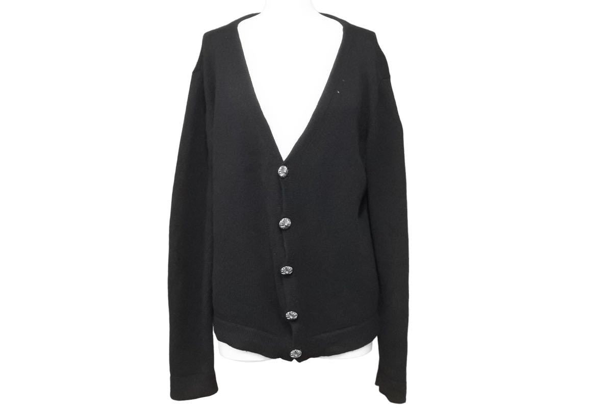 Chrome Hearts クロムハーツ クロスボールボタンカシミアニット