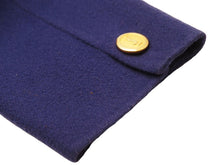 画像をギャラリービューアに読み込む, Yves Saint Laurent イヴサンローラン テーラードジャケット ロゴボタン パープル ダブル スーツ ヴィンテージ 美品 44098